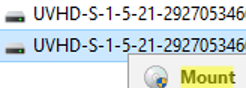 Mount UPD vhdx file in Windows