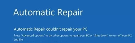 Automatic Repair Couldn’t Repair Your PC