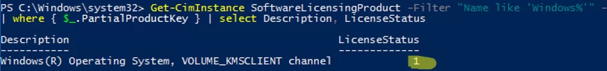 check windows activation command line