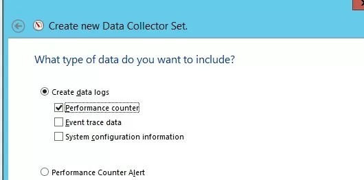 create data collector set in performance monitor