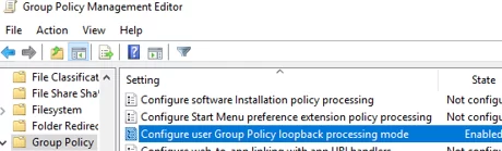 enable gpo loopback processing