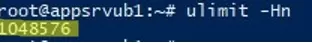 linux: ulimit hard max open files