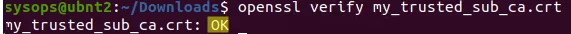 openssl verify certificate chain