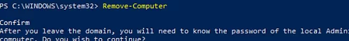 Remove-Computer from AD