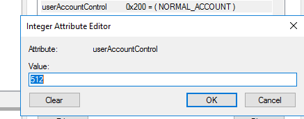 userAccountControl ad attribute